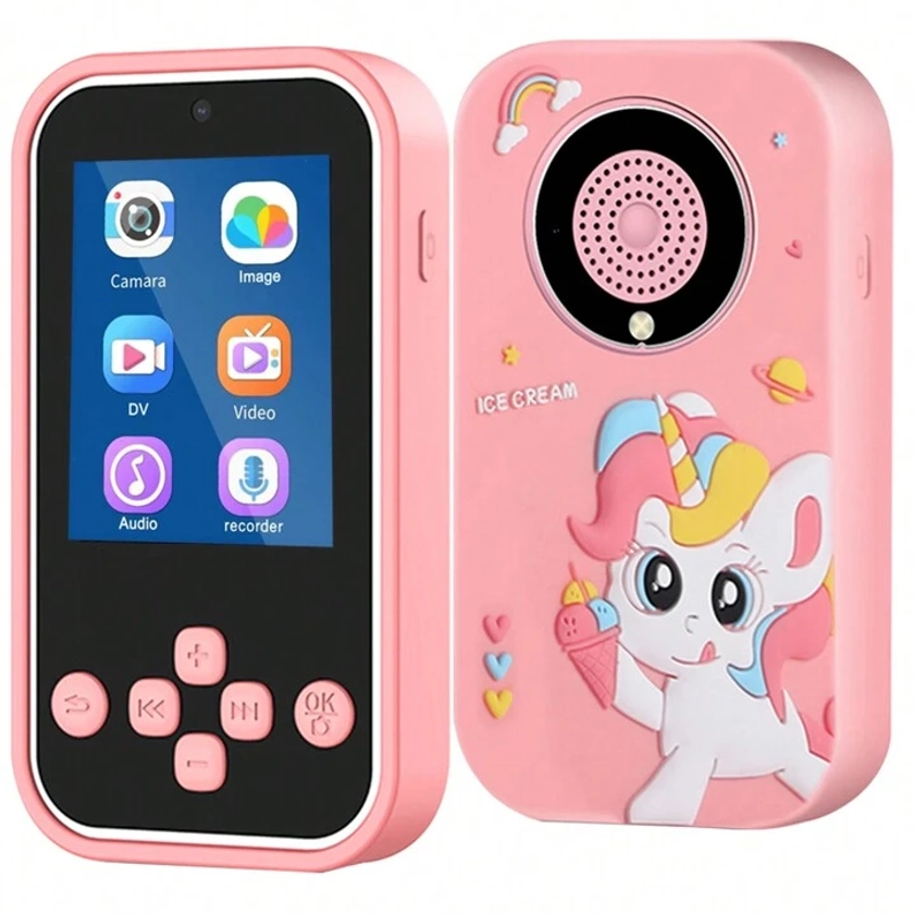 Jouets de téléphone intelligent pour enfants filles et garçons. Téléphone portable avec caméra double HD pour enfants, idée de cadeau de Noël et d'anniversaire pour les enfants de 3 à 10+ ans. Jouet de téléphone d'apprentissage pour tout-petits avec jeux, lecteur de musique. Idées cadeaux pour filles, jouets pour garçons, téléphone pour enfants