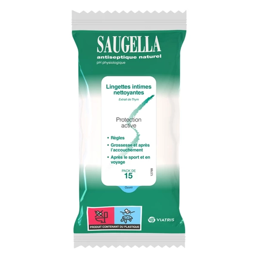 Saugella antiseptique naturel lingettes intimes @ Pharma GDD 🛒