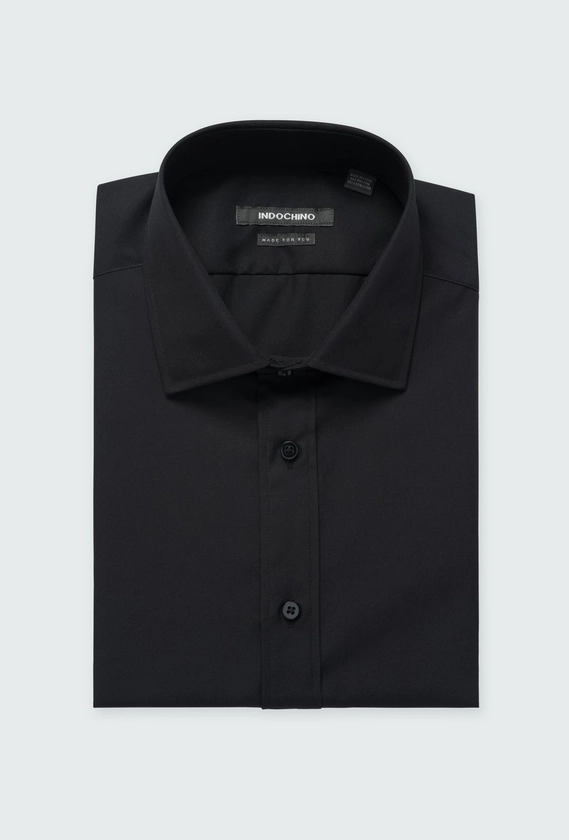 Men's Dress Shirts - Helston Black Shirt | INDOCHINO