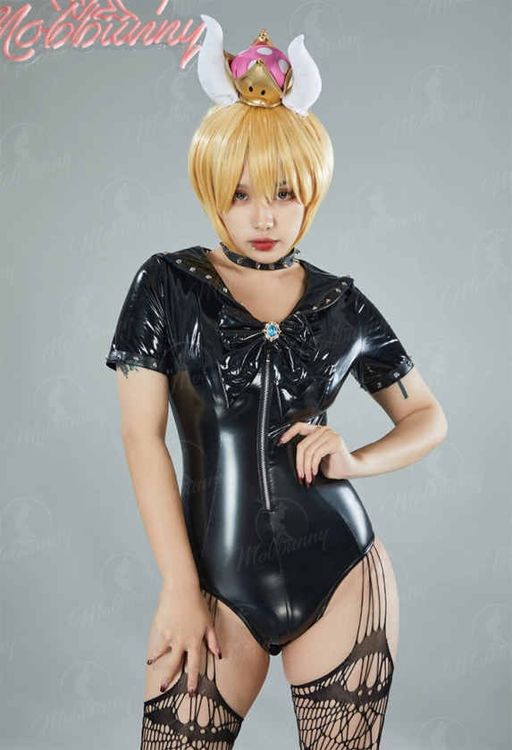 Kuppa Derivative Sexy Lingerie Bodysuit and Skirt with Choker and Socks