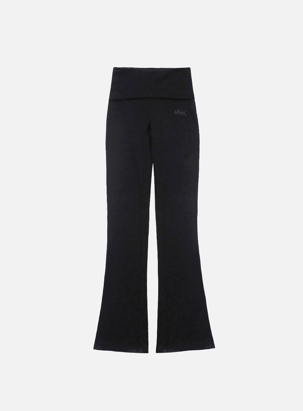 [Pre-Order] [w-pts24-060] Beyond Soft Fold Over Bootcut Pants - Black