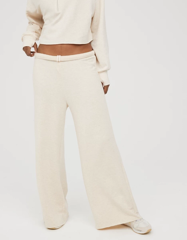 OFFLINE By Aerie OTT Fleece Super Wide Leg Pant