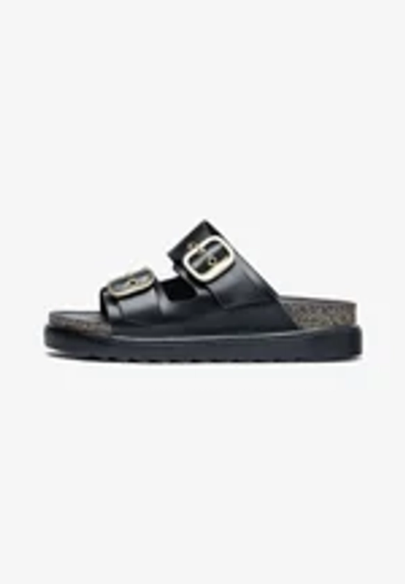 TUNEZ - Sandalias planas - black