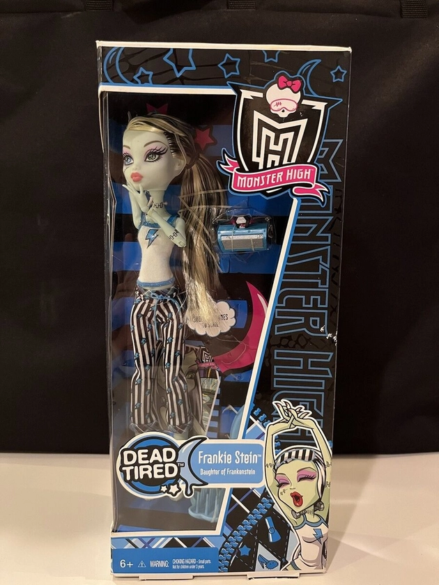 Monster High Frankie Stein Dead Tired 2010 Doll in Unopened Original Box