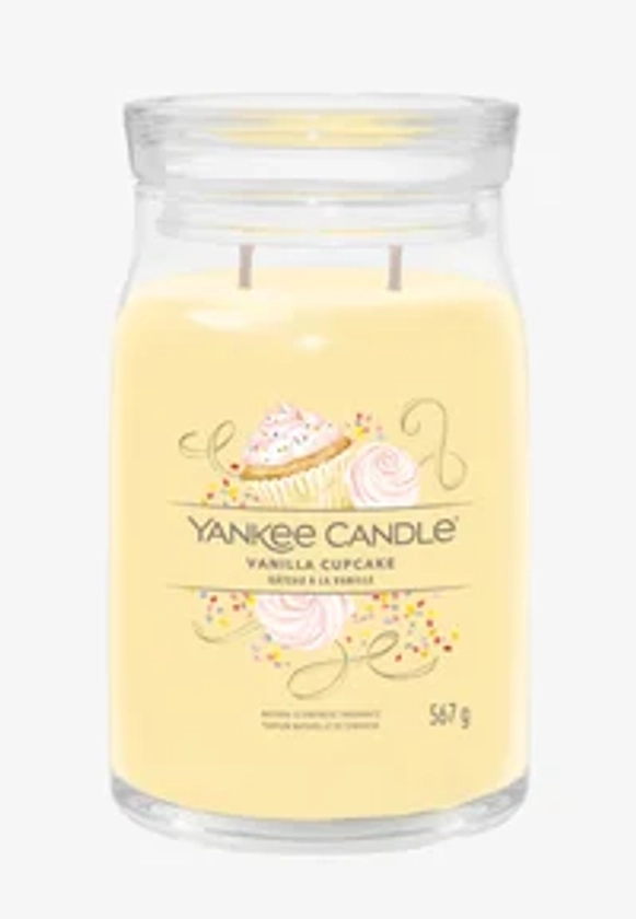 Yankee Candle SIGNATURE LARGE JAR VANILLA CUPCAKE - Bougie parfumée - yellow/beige - ZALANDO.FR