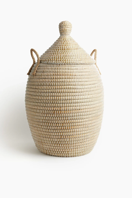 Grand panier de rangement - Beige clair - Home All | H&M FR