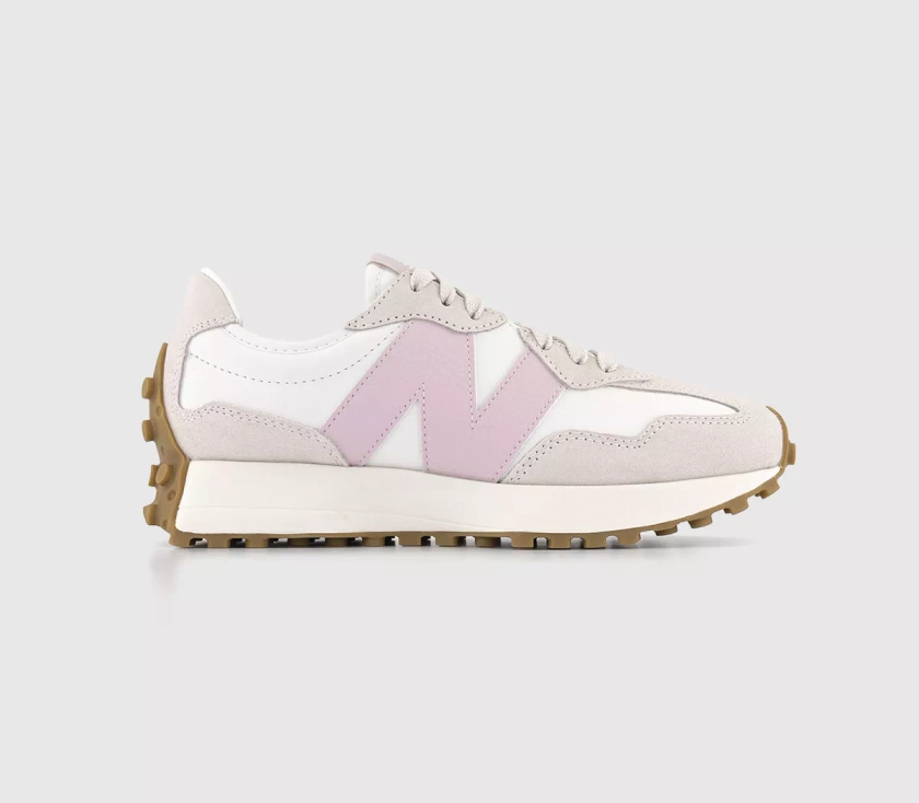 New Balance 327 Trainers December Sky Pink Cream White - Women's Trainers
