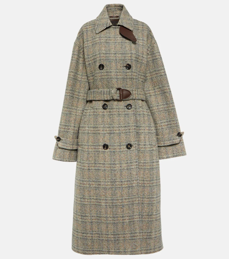 Herringbone wool and cashmere-blend coat in grey - Loro Piana | Mytheresa
