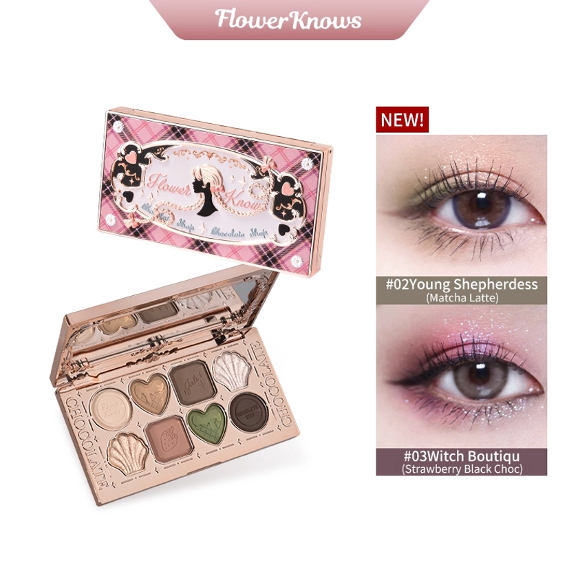 Flower Knows Paleta De Sombra De Oito Cores Série Chocolate Conhece 10g | Shopee Brasil