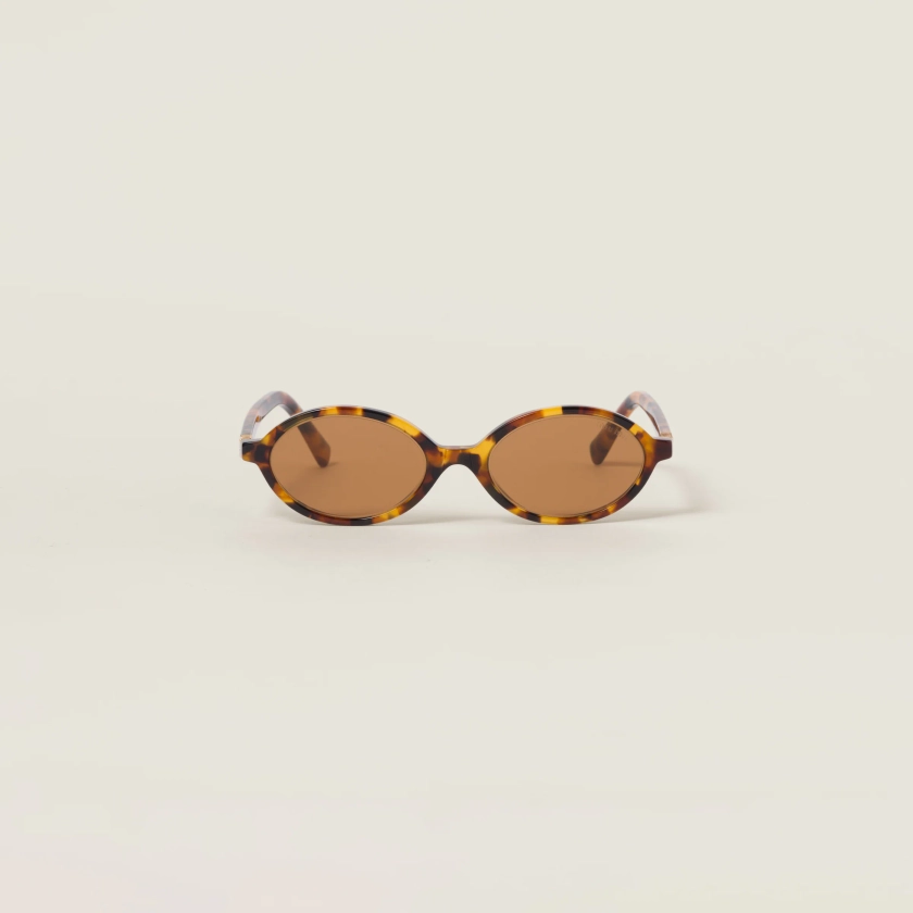 Camel Beige Lenses Miu Regard Sunglasses | Miu Miu