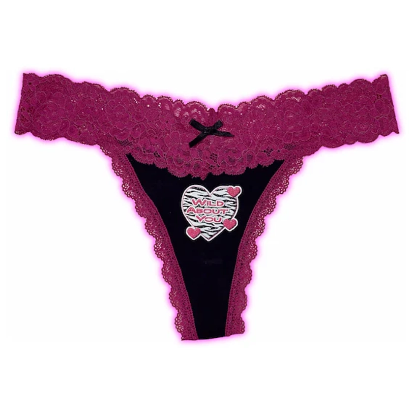 Myspace blingee panties - Wild about you - Y2K lace thong