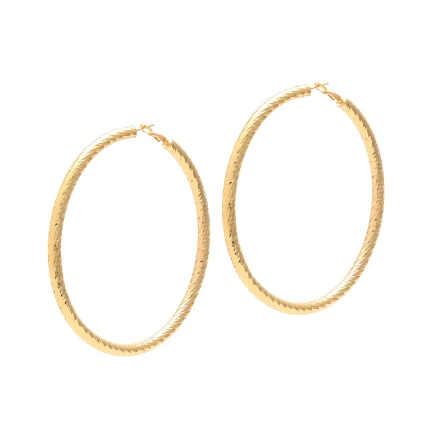 Lona Yellow Casual Hoops Earrings