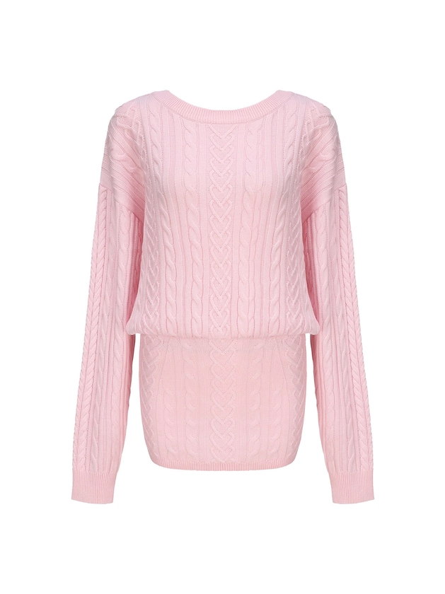 Kendall Knit Dress (Pink)