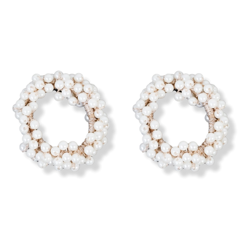 'The Jennifer' Pearl Scrunchie Set