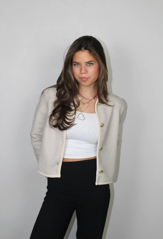 Issy jacket - beige - Fashiontiger.nl