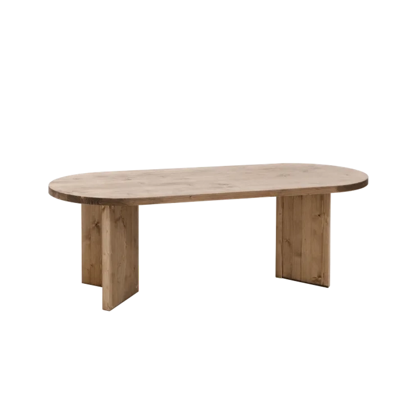 Table à manger en bois de sapin vieilli 160x75cm Osaka | Maisons du Monde