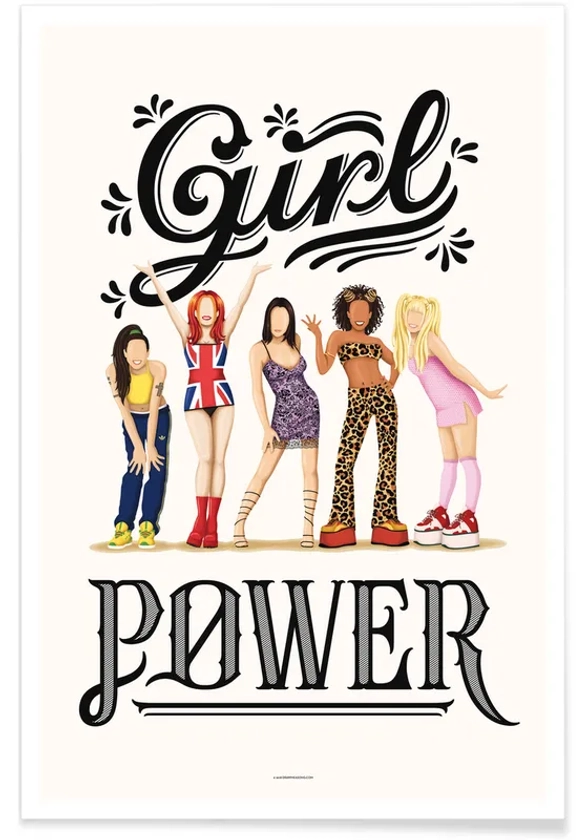Spice Girls - Illustration affiche