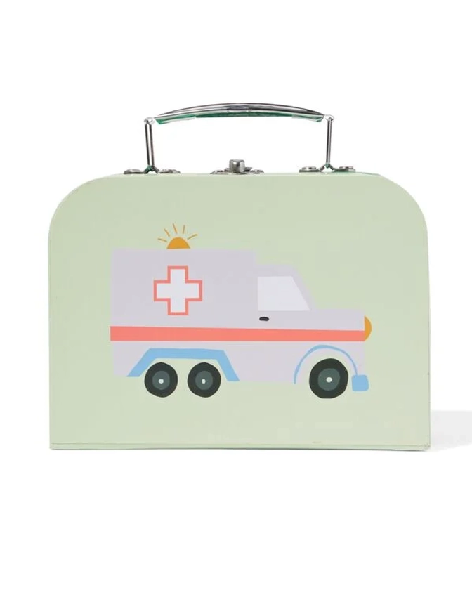 set en bois trousse de docteur avec 7 éléments - HEMA