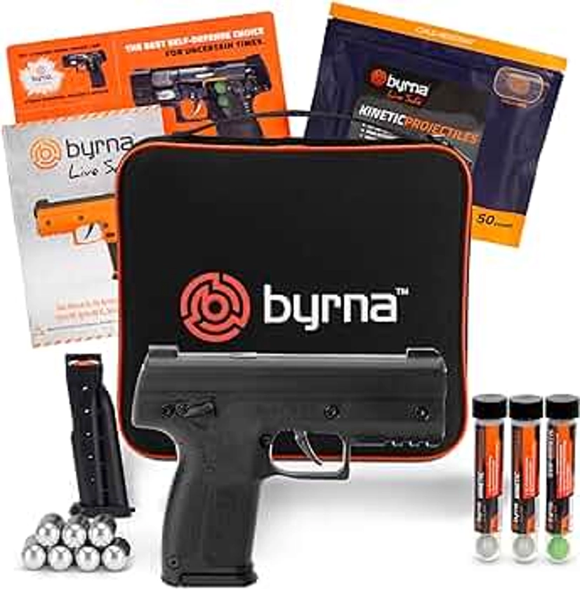 Byrna SD [Self Defense] Kinetic Launcher Ultimate Bundle - Non Lethal Kinetic Projectile Launcher, Home Defense, Personal Defense | Proudly Assembled in The USA