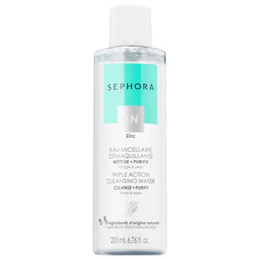 Triple Action Cleansing Water - Cleanse + Purify - SEPHORA COLLECTION | Sephora