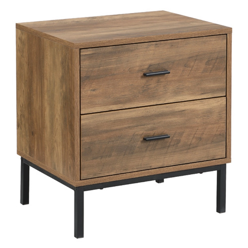 Bronx 2 Drawer Bedside Table