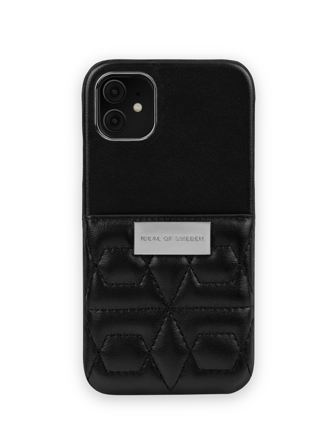 Statement Case iPhone 11 Quilted Black - Mini Pocket | Statement skal från IDEAL OF SWEDEN