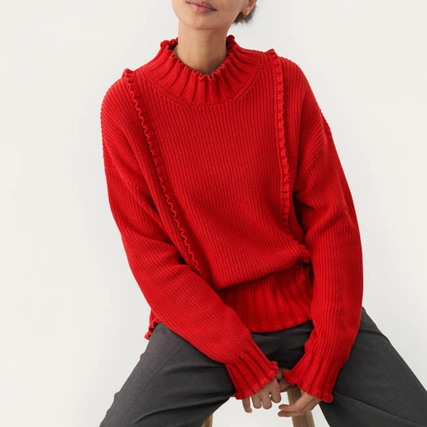 Part Two										Red High Neck Elyssa Jumper