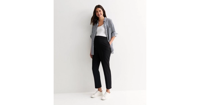 Maternity Black Slim Fit Trousers | New Look