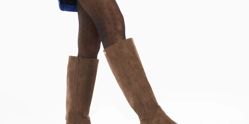 Bottes Irina taupe en suédine