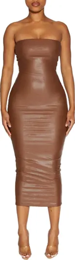 Naked Wardrobe Strapless Body-Con Midi Dress | Nordstromrack