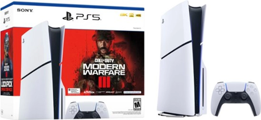 Sony PlayStation 5 Slim Console – Call of Duty Modern Warfare III Bundle (Full Game Download Included) White 1000037795 - Best Buy