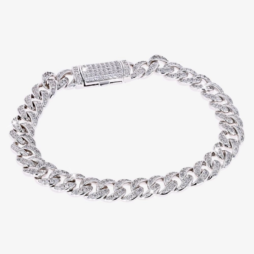 Ladies Monaco Cuban Ice Bracelet