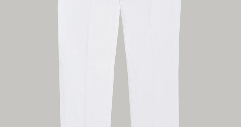 Slim Fit Stretch Cotton Satin Trousers | Boggi