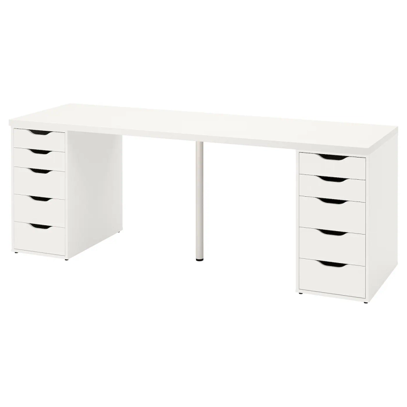 LAGKAPTEN / ALEX Desk - white 200x60 cm