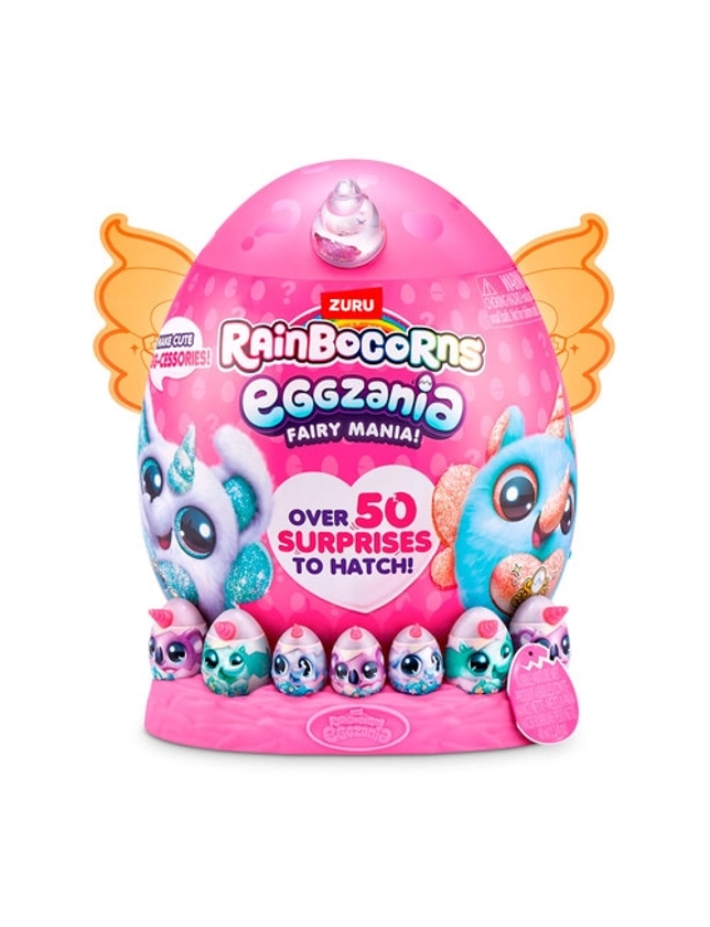 Rainbocorns Eggzania Fairy Large Plush, Series 1, Assorted