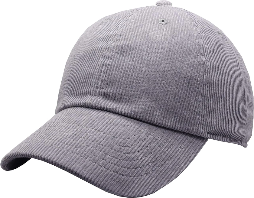 Solid Corduroy 100% Cotton Vintage Unisex Baseball Adjustable Polo Trucker Cap Hat