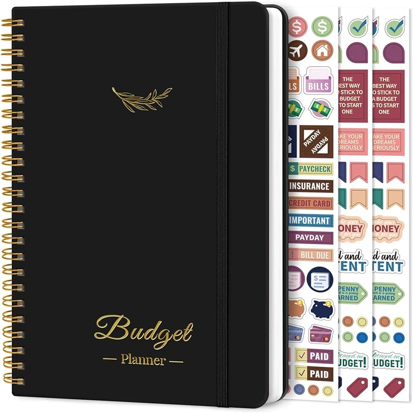 Amazon.com : Budget Planner - Monthly Budget Book 2024 with Expense & Bill Tracker - Undated 12 Month Financial Planner/Account Book to Take Control of Your Money - Black : Office Products