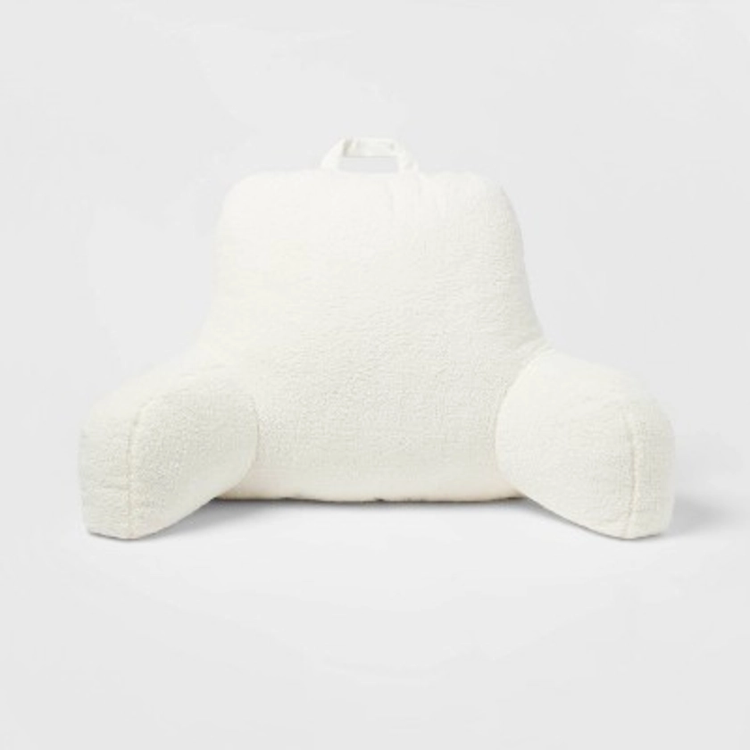 Sherpa Bed Rest Pillow Cream - Room Essentials&#8482;