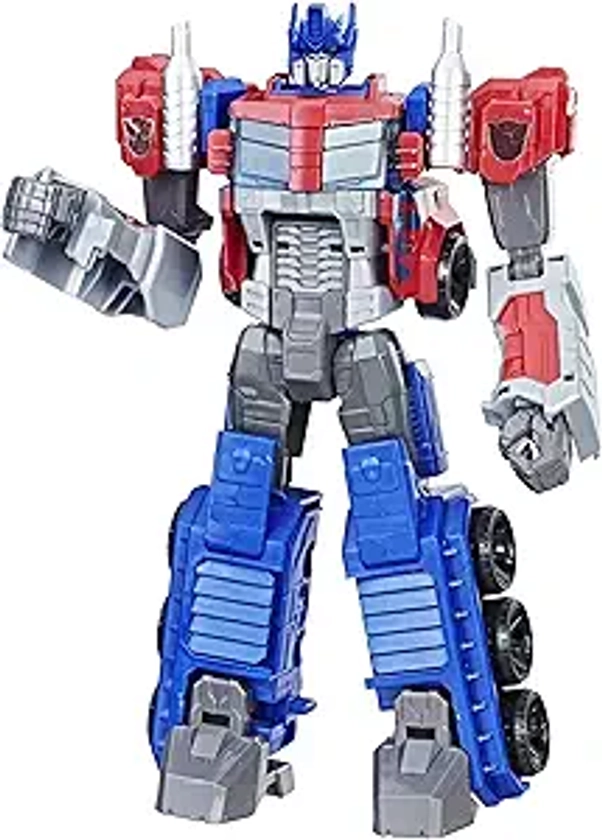 Transformers Toys Heroic Optimus Prime Action Figure - Timeless Large-Scale Figure, Changes into Toy Truck - Toys for Kids 6 and Up, 11-inch (Amazon Exclusive)