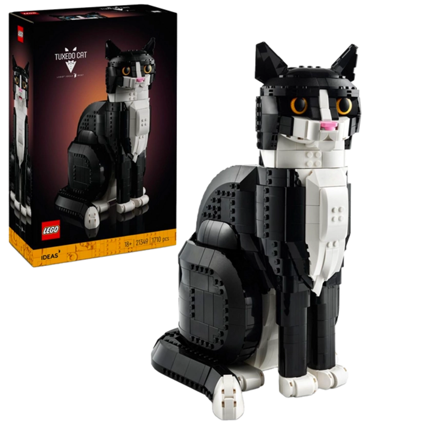 Buy LEGO Ideas Tuxedo Cat Model Kit for Adults to Build 21349 | LEGO | Argos