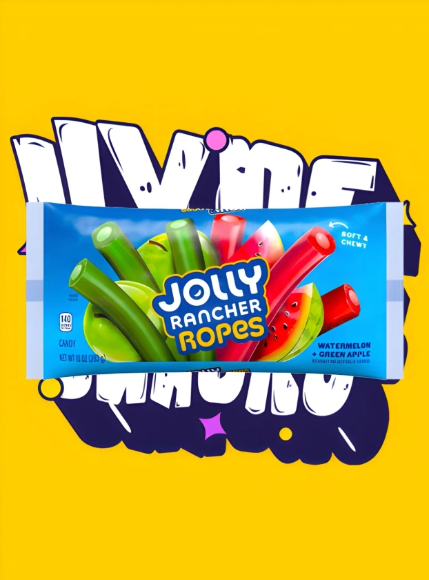 Jolly Rancher Ropes Watermelon + Green apple - 283g