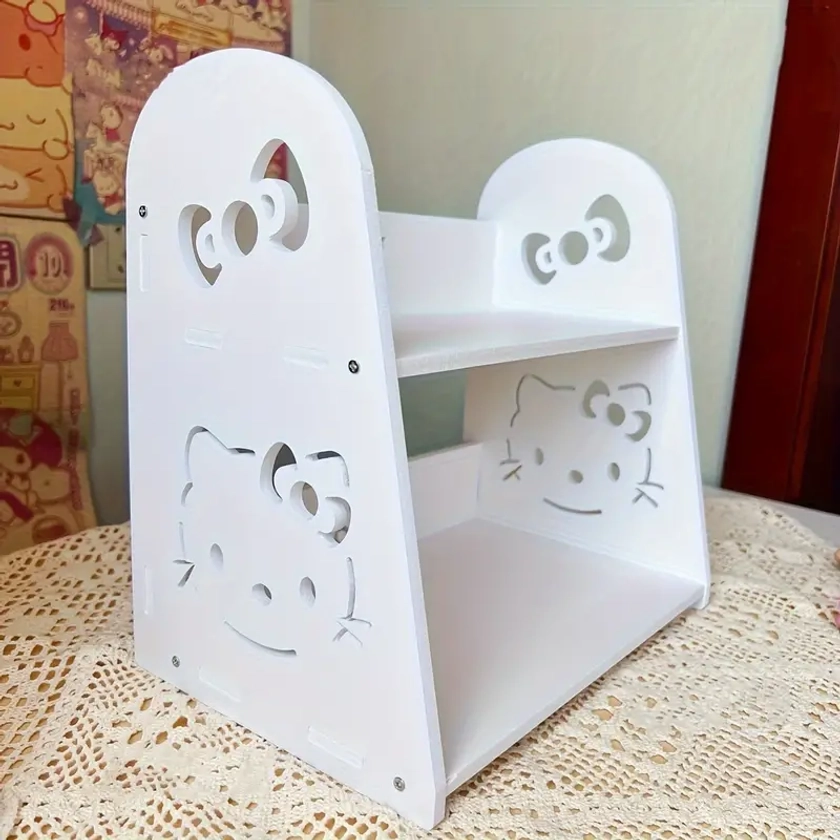 Wooden Bookshelf Cute Cartoon Desktop - Temu