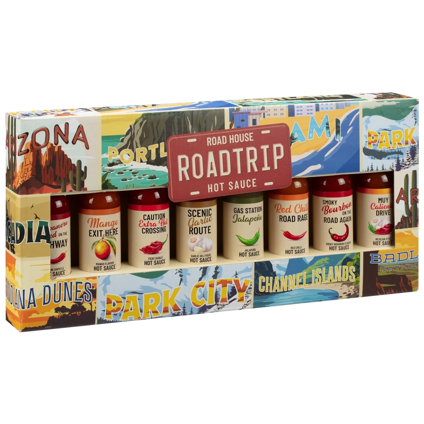 Road Trip Hot Sauces Gift Pack 8pk