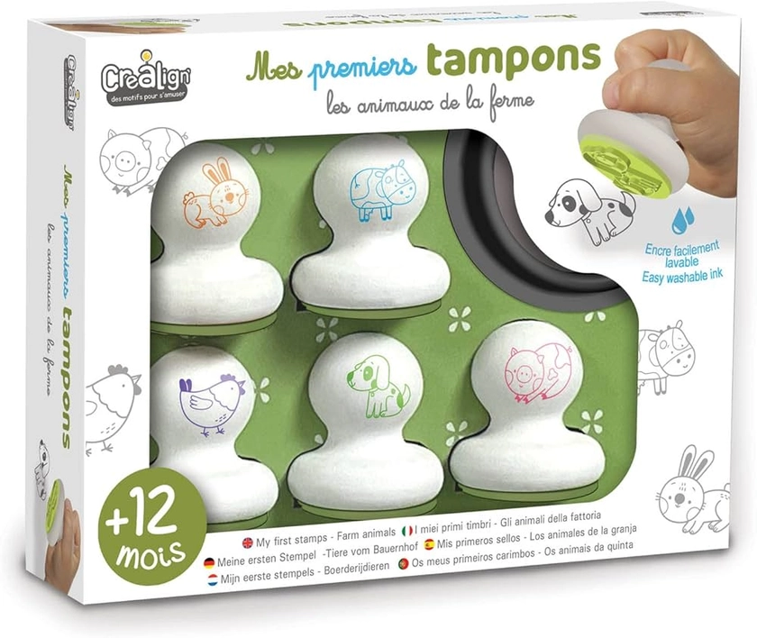 Crea Lign Premiers tampons Animaux de la Ferme, CL196 : Amazon.fr: Jeux et Jouets