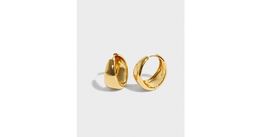 Köp Muli Collection Maxi Dome Hoops - Guld | Nelly.com
