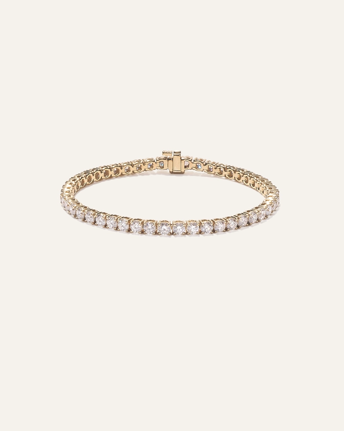 14K Gold Lab Grown Diamond Tennis Bracelet