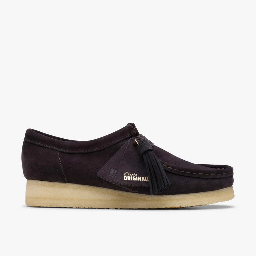 FEMME Wallabee en daim Brown Slate Chaussures | Clarks Originals