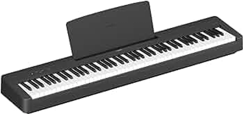 YAMAHA P-145 Digital Piano - Pianoforte Digitale leggero e portatile, con Tastiera Graded Hammer Compact, 88 Tasti Pesati e 10 Suoni di Strumenti, Nero