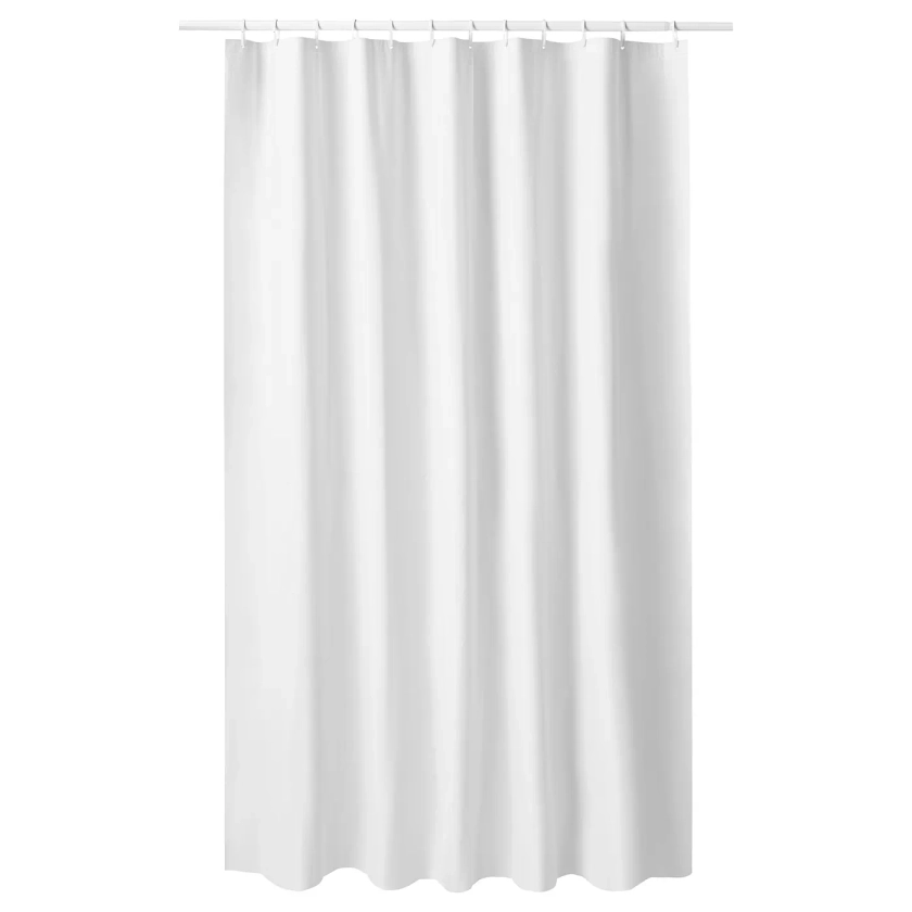 LUDDHAGTORN Tenda doccia, bianco, 180x200 cm - IKEA Italia