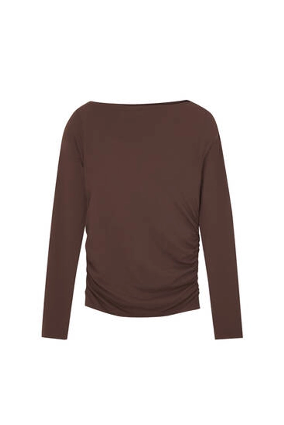 T-shirt polyamide froncé - pull&bear